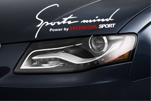 2 Sports Mind Power by HONDA SPORT Accord Civic S2000 Calcomanía