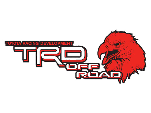 2 TOYOTA TRD OFF ROAD EAGLE Mountain TRD desarrollo de carreras pegatina de vinilo lateral