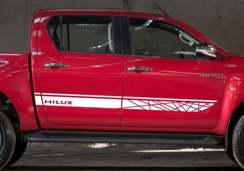 Toyota HILUX 2016 Gráficos TRD Calcomanía de franja lateral
