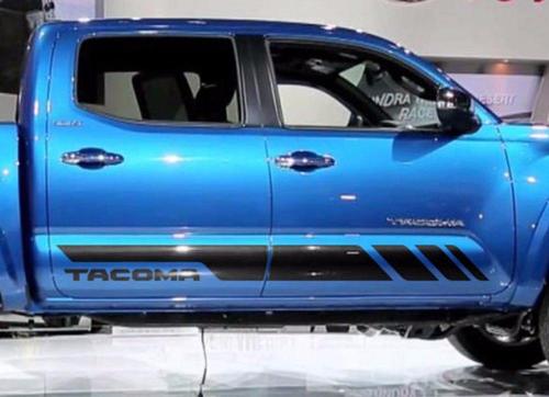 Toyota-TACOMA-2016-TRD-sport-side-stripe-graphics-calcomanía #2