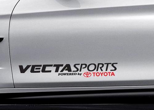 Vecta Sports Powered by Toyota Car calcomanía vinilo adhesivo TRD Scion Corolla Yaris A
