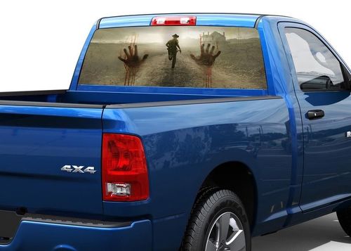 Zombie manos horror ventana trasera calcomanía pegatina camioneta SUV coche 12