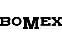 Etiqueta engomada de la etiqueta de Bomex