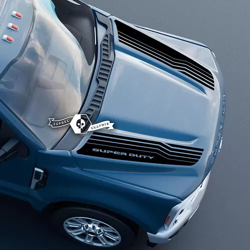 Vinilo Decorativo Con Rayas Para Capó De Ford F-150 2019 (EcoBoost) - Gráficos Deportivos Rocky Mountain