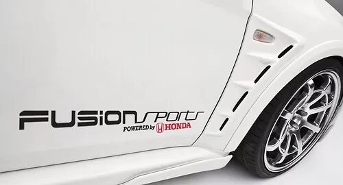 HONDA Sports Mind Powered By Civic SPORT R Tipe SI Decal Sticker Emblem Logo W E