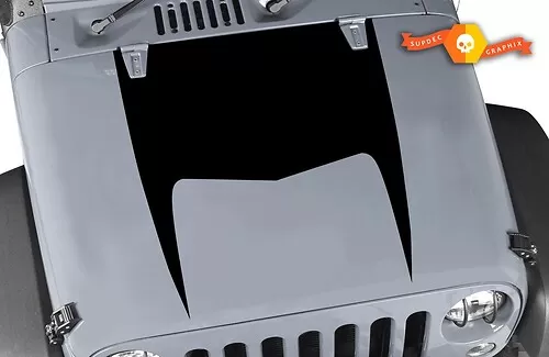 2 Calcomanías De Vinilo Para Capó De Jeep Wrangler SAHARA JK - Gráficos Color Marrón Bronceado, FK2D2