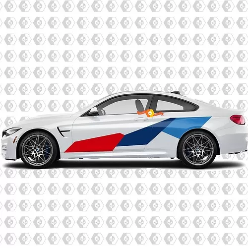 Bmw M Performance Decal 2x BMW M Performance Side Skirt Decals – M Sport Sticker Graphics Vinyl 150mm Bmw Steering Wheel Emblem - Foto 4