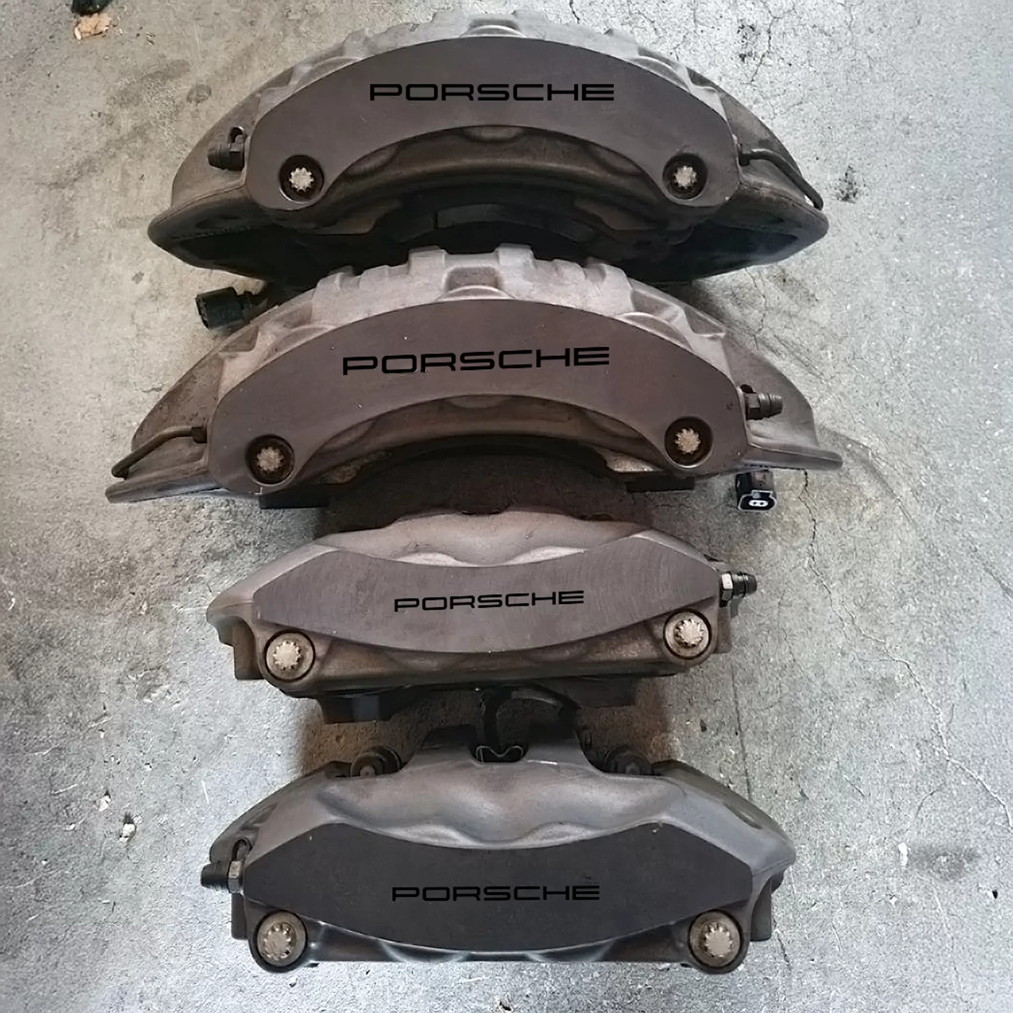 Calcomanías De Vinilo Para Pinzas De Freno De Porsche - Resistentes Al Calor, Fáciles De Aplicar, Personalización Para Coches